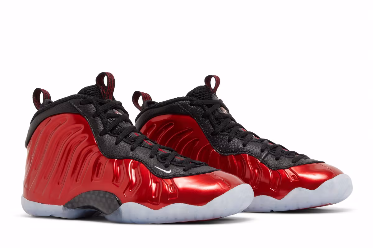 Nike Little Posite One GS Metallic Red 2023, view 9