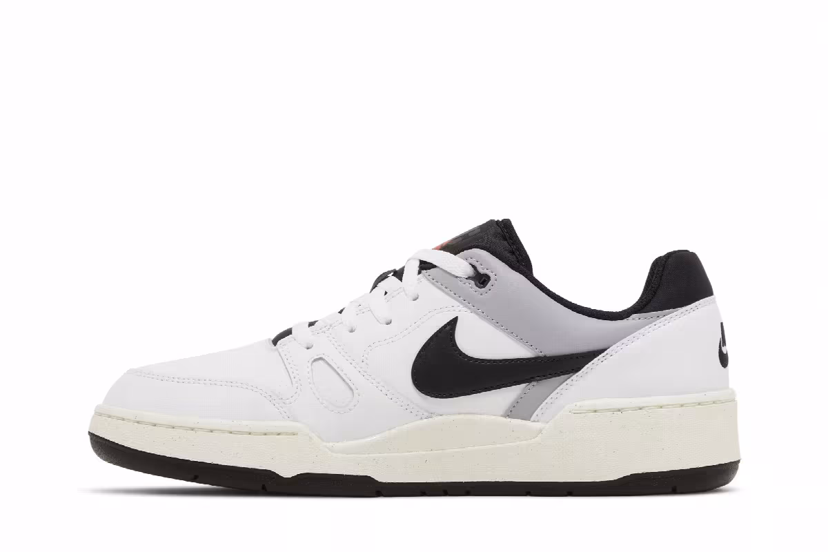 Nike Full Force Low White Black, view 4
