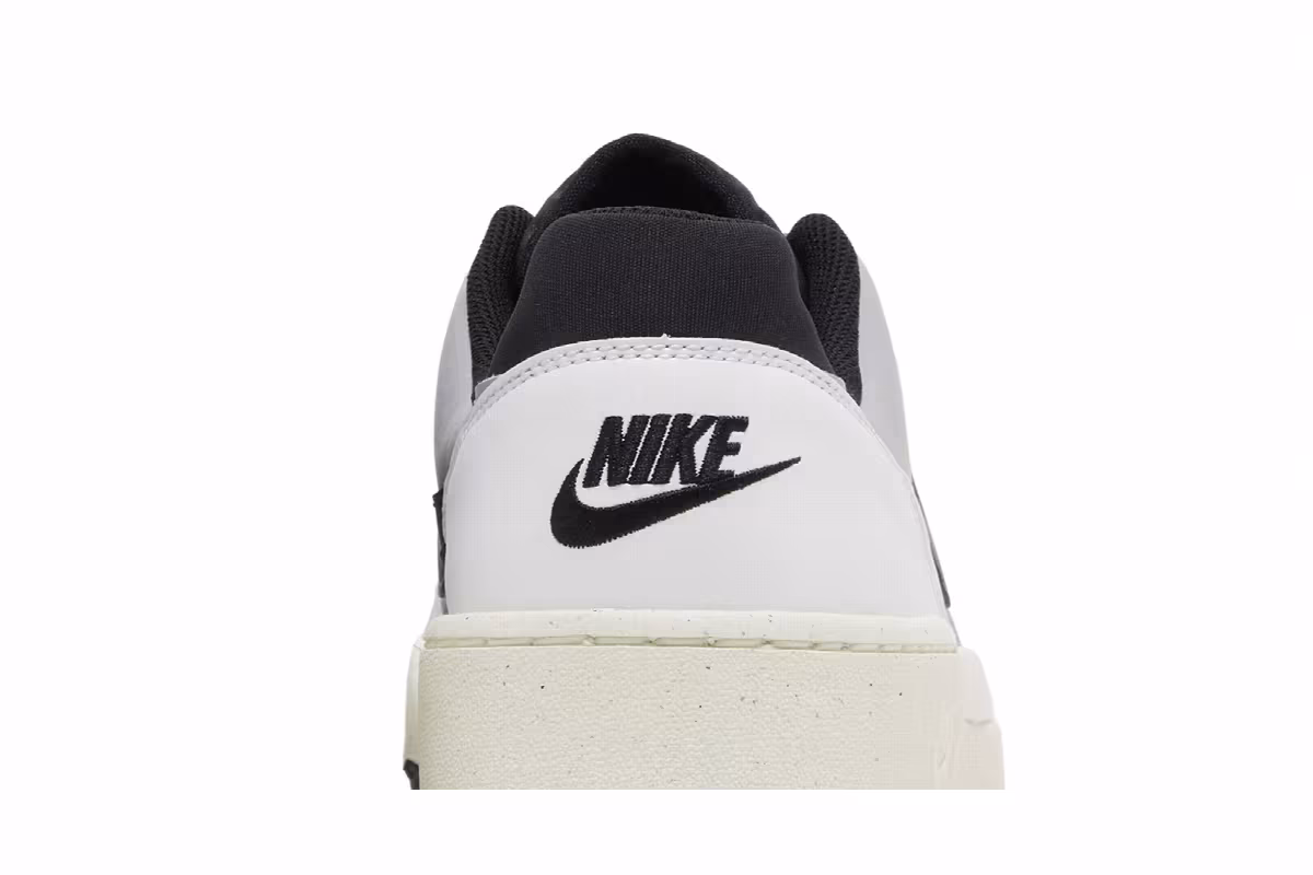 Nike Full Force Low White Black, view 8