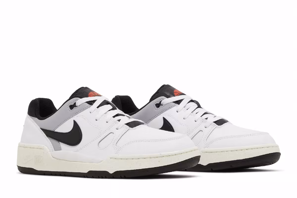 Nike Full Force Low White Black, view 9