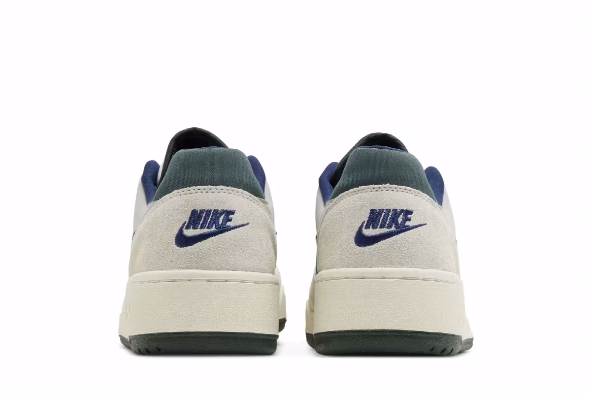 Nike Full Force Low White Navy Teal, view 7