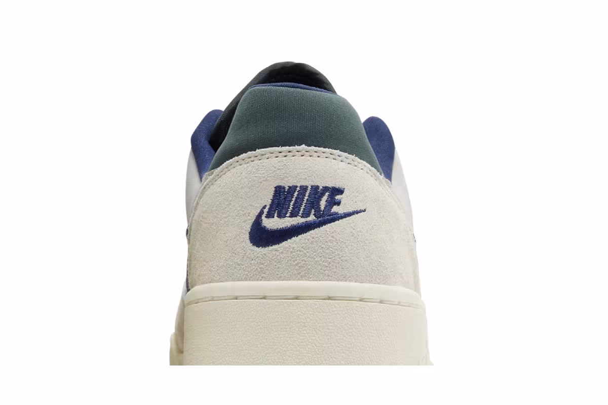 Nike Full Force Low White Navy Teal, view 8