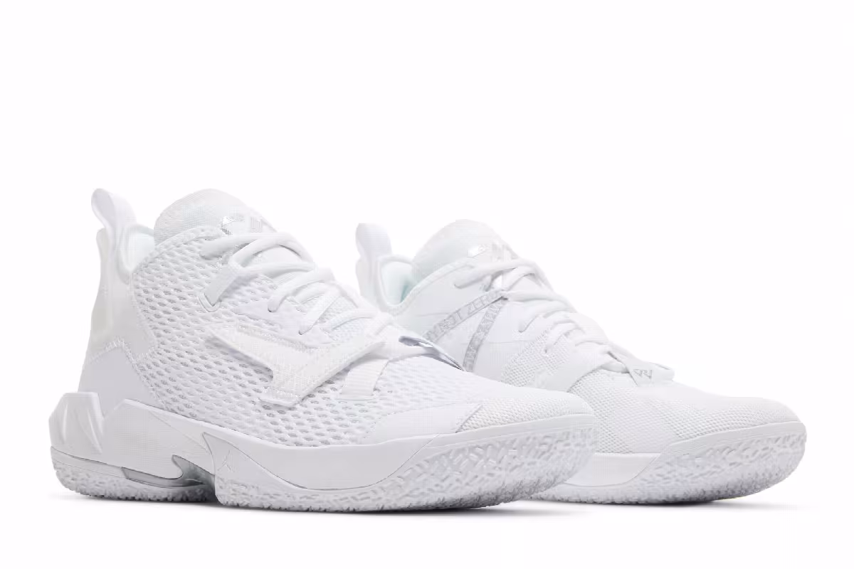 Air Jordan Why Not Zer0.4 Triple White, view 9