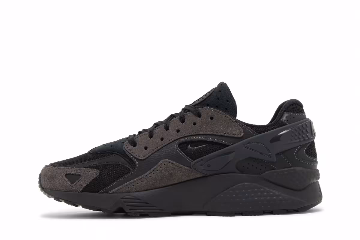 Nike Men's Air Huarache Runner Black Anthracite, view 4