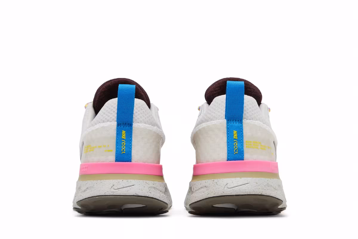Nike React Infinity Run Flyknit 3 Sail Pinksicle Earth, view 7