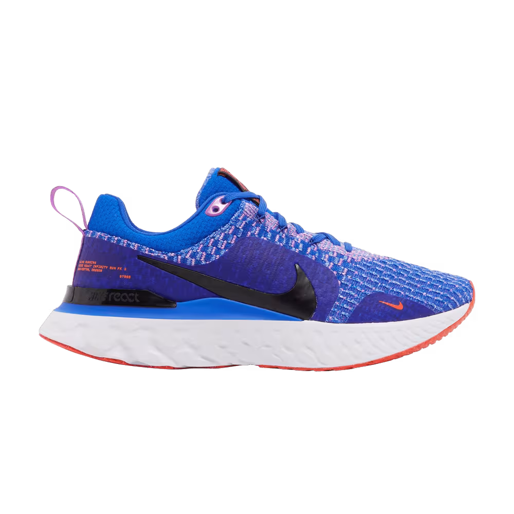 Nike Women's React Infinity Run Flyknit 3 Racer Blue Crimson