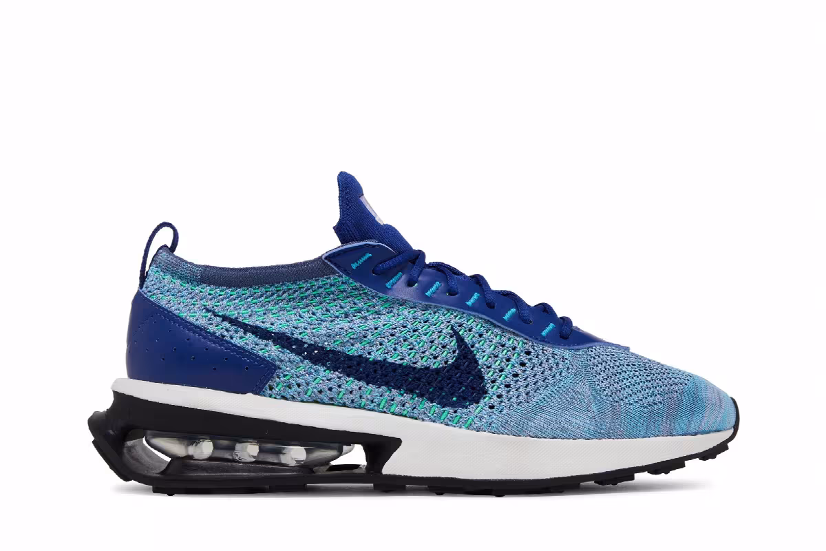 Nike Air Max Flyknit Racer Royal Blue Algae, view 2