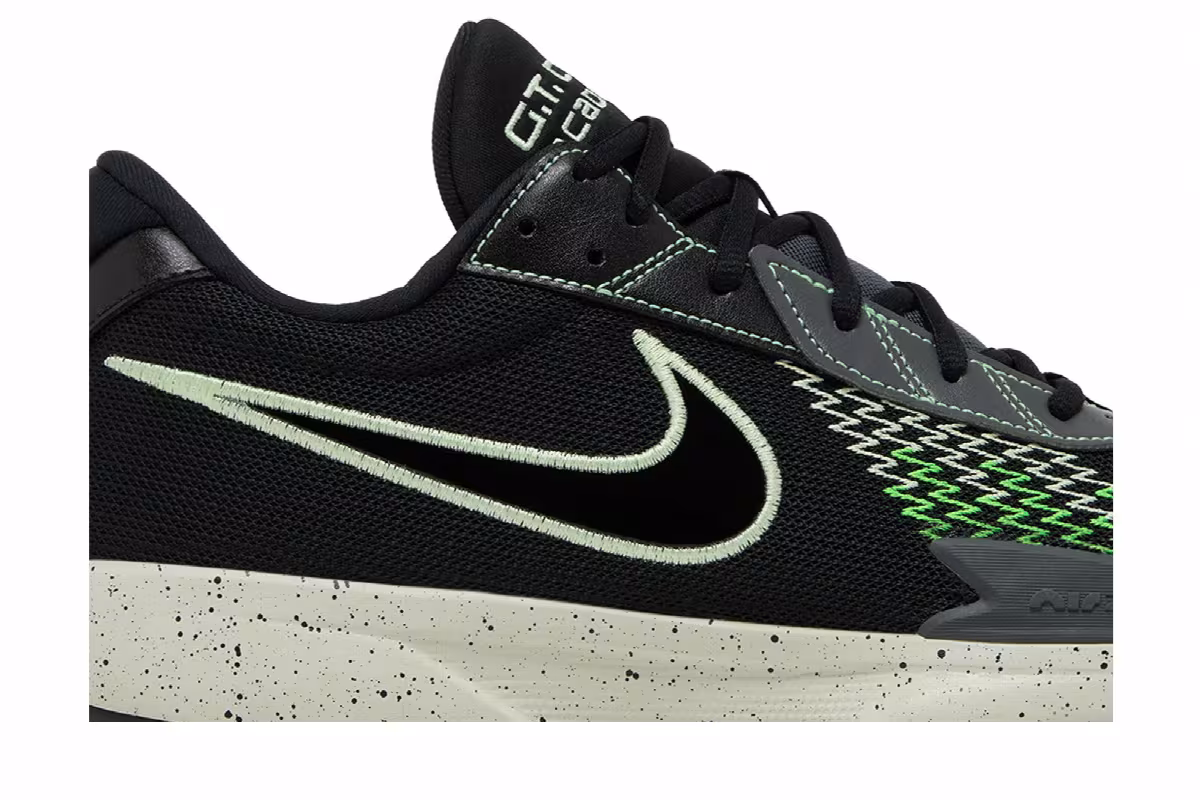 Nike Men's Air Zoom GT Cut Academy Black Barely Volt, view 3