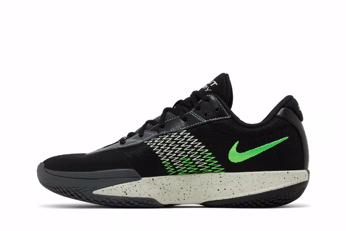 Nike Men's Air Zoom GT Cut Academy Black Barely Volt, view 4