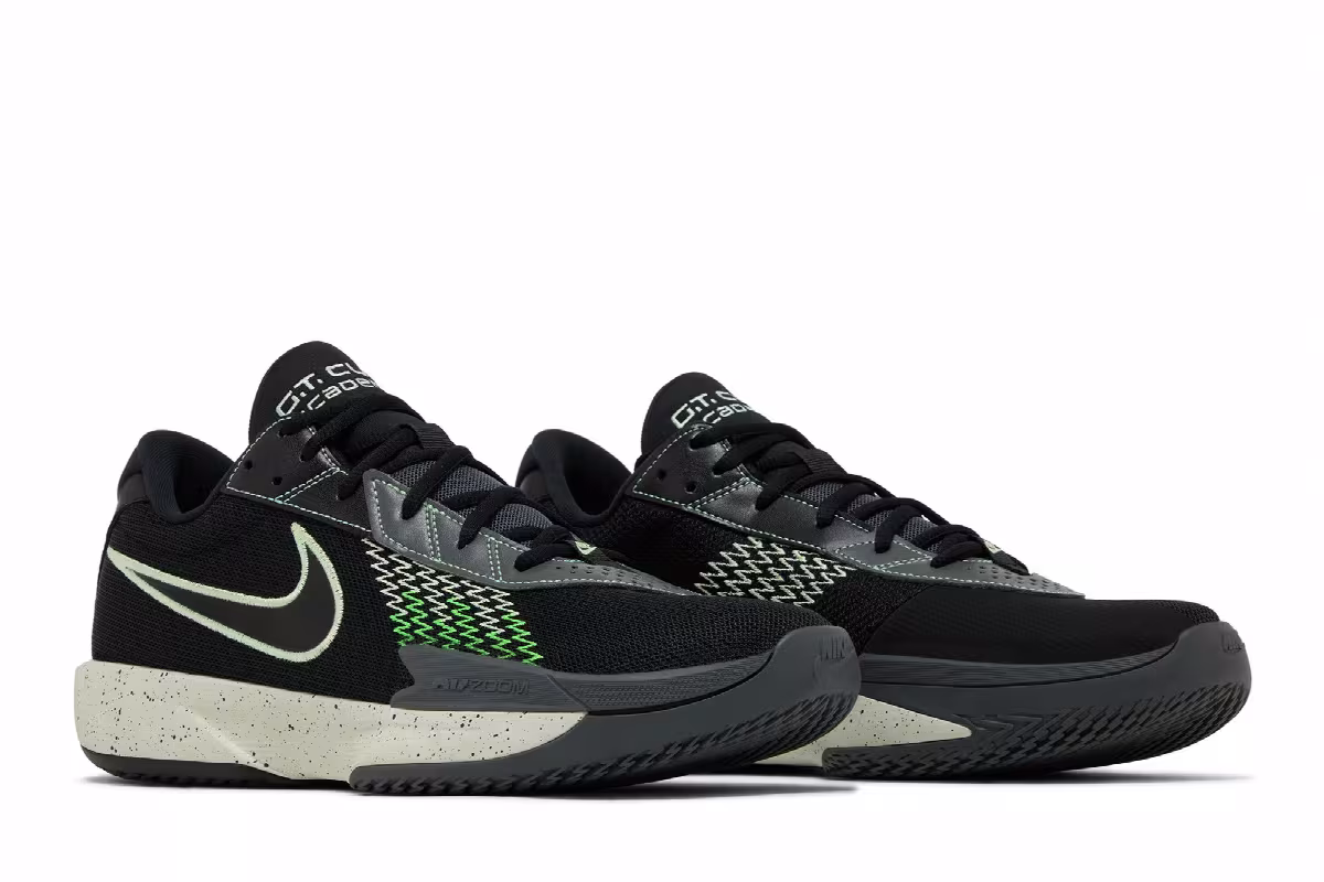 Nike Men's Air Zoom GT Cut Academy Black Barely Volt, view 9