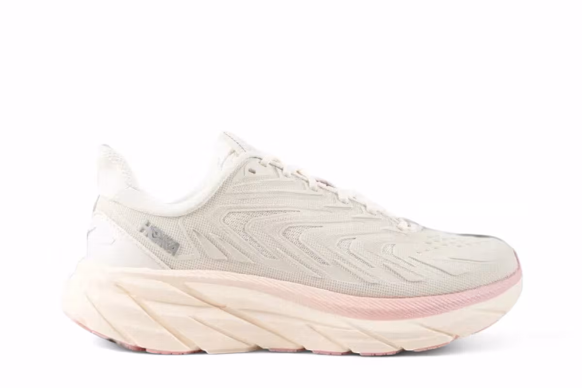HOKA Clifton UTL Alabaster Dewy Pink, view 2