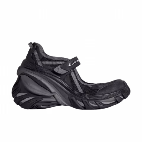 Balenciaga Wmns Hydra Mary Jane Slip-On Sneakers 'Black Dark Grey'