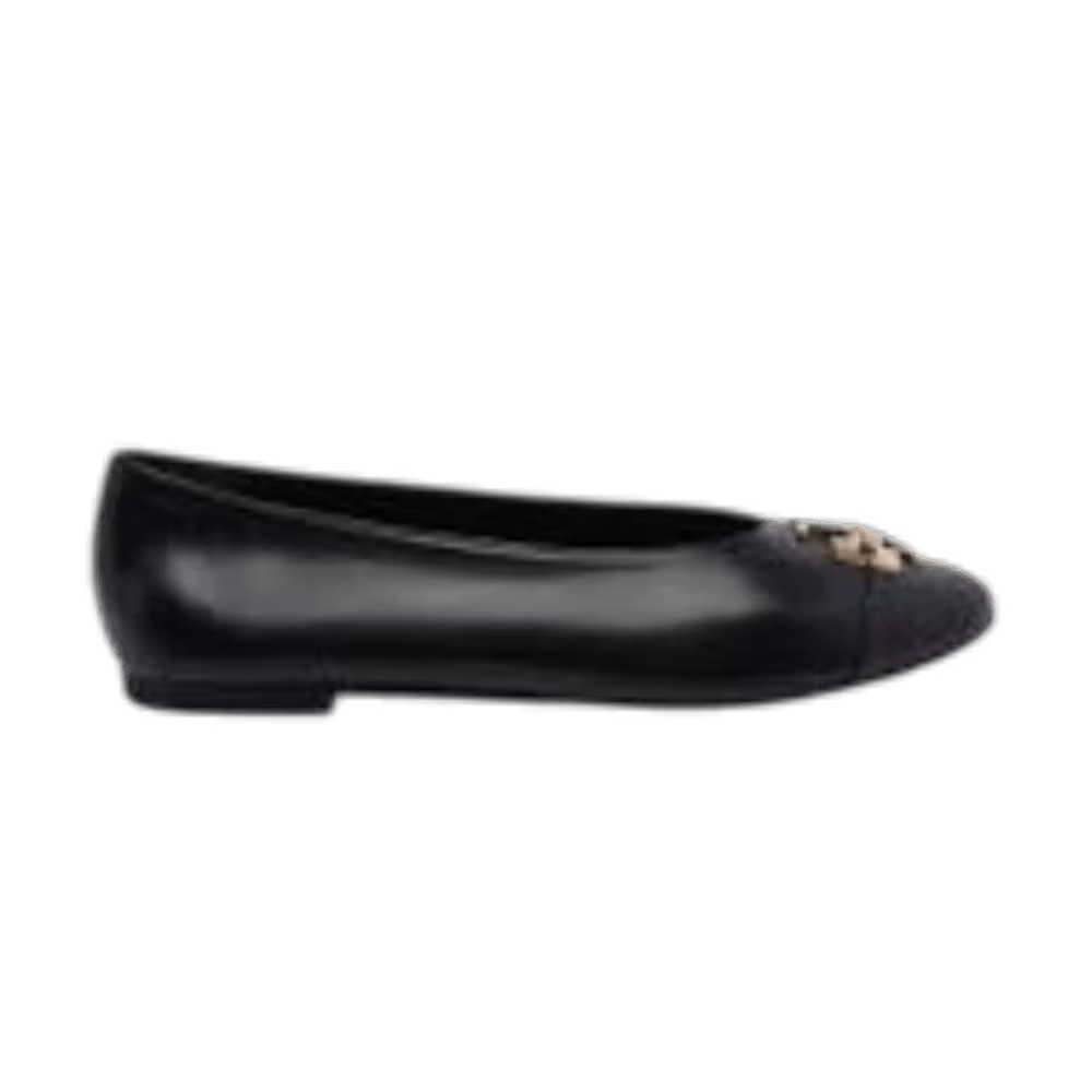 Tory Burch Charlie Ballet Flats Black Gold
