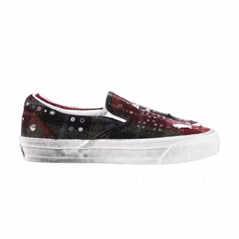 Harris Tweed x Vans Premium Classic Slip-On 'Red'