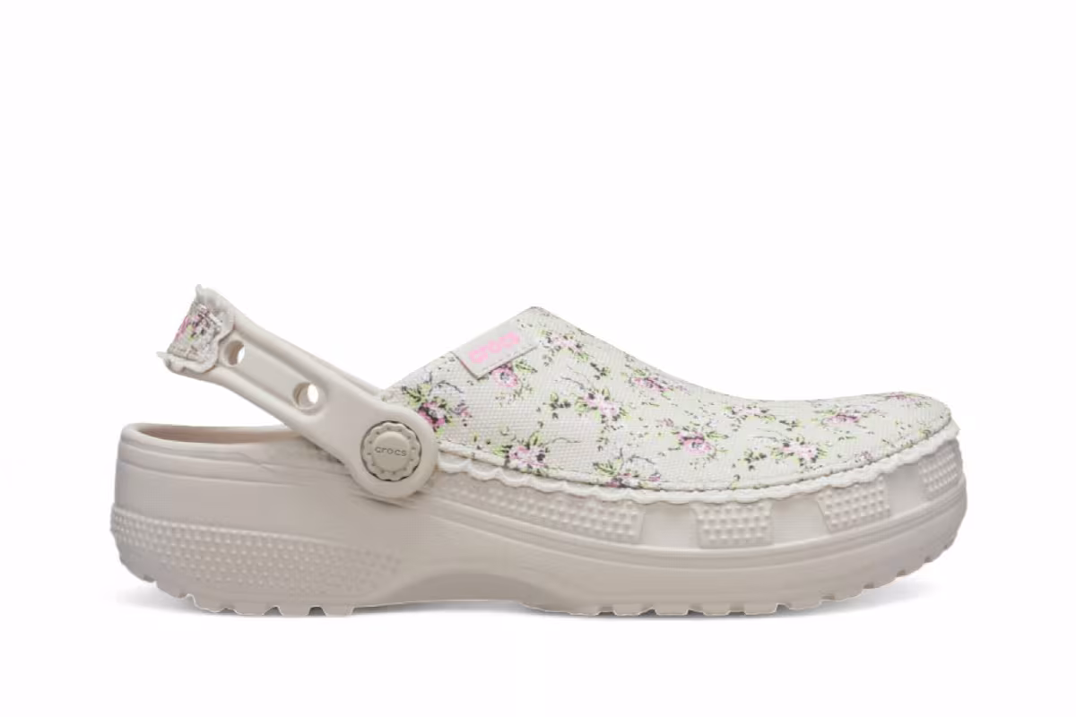Crocs Classic Crafted Clog Ditsy Floral Cocoa Crème, view 2