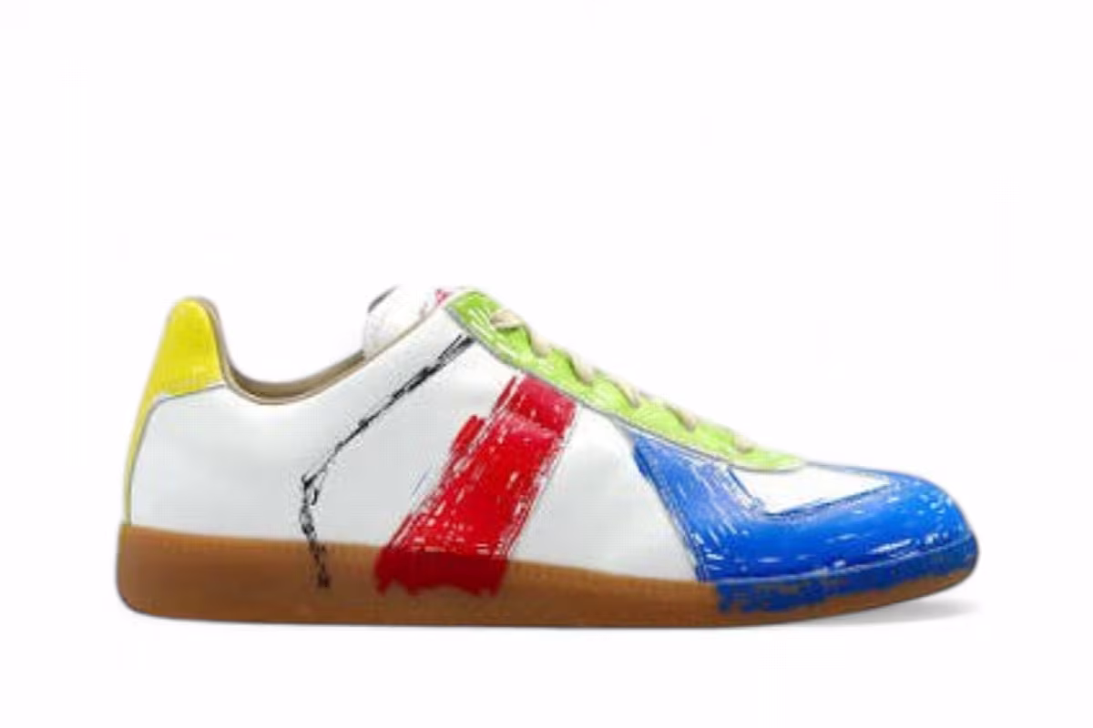 Maison Margiela Women's Replica Sneakers White Multi-color, view 2