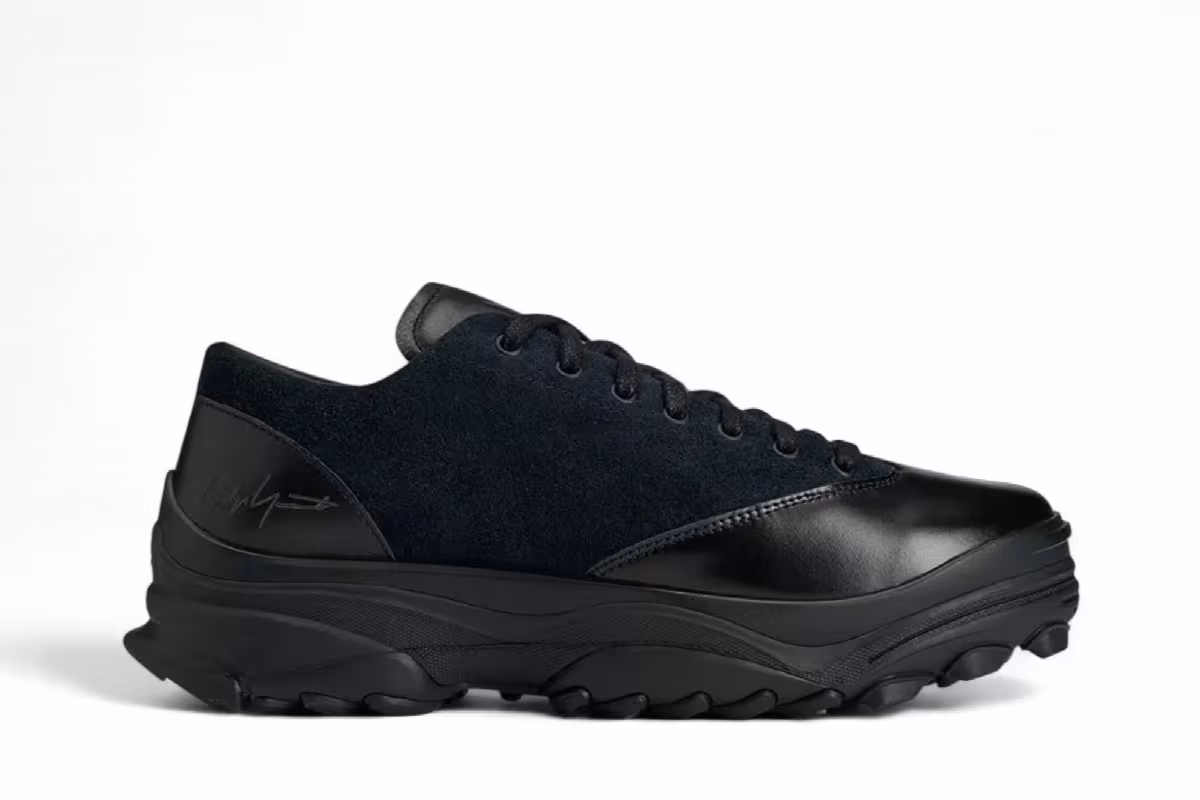Yohji Yamamoto x adidas Y-3 GSG9 Lo Shoes Triple Black, view 2
