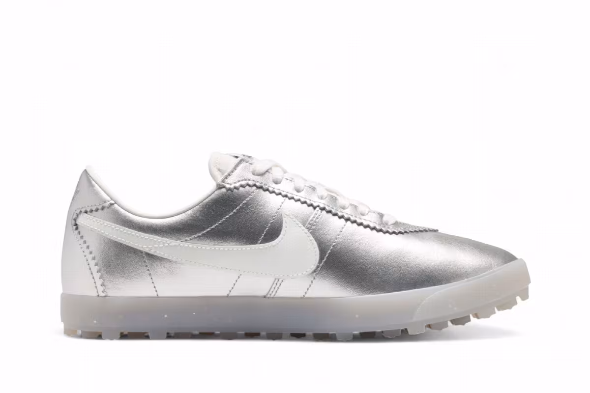 Nike Women's Astro Grabber Leather Low Top Metallic Silver, view 2