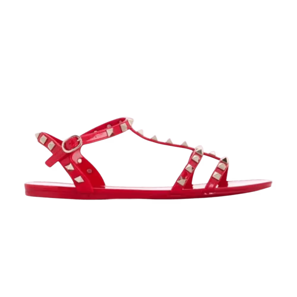 Valentino Garavani Women's Rockstud Sandals Red