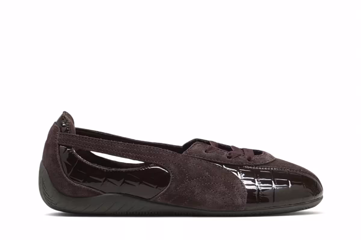 Puma Women's Speedcat Ballet Nova Croc Wns Flats Chocolate Usw6 Chocolate Fondue Gum, view 2