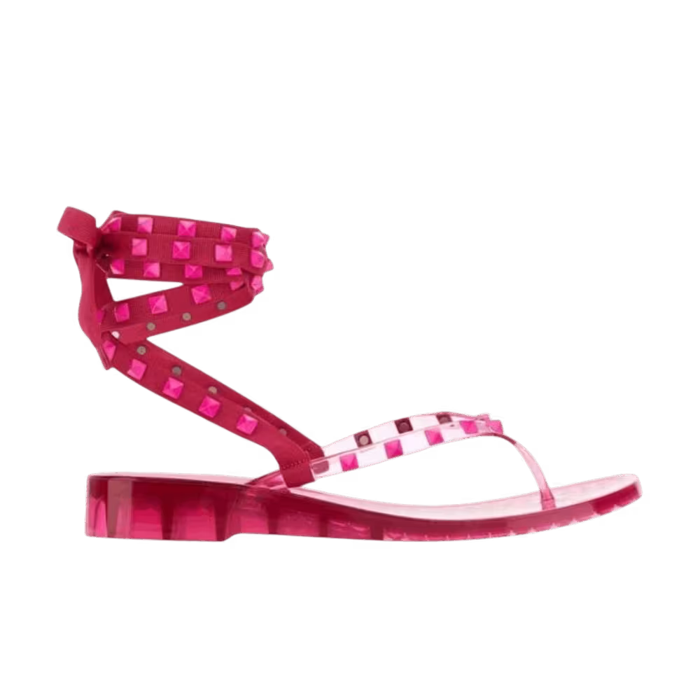 Valentino Garavani Women's Rockstud Gladiator Sandals Pink