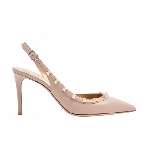 Valentino Garavani Wmns Rockstud Slingback Pumps 'Nude Powder Pink'