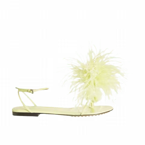 Bottega Veneta Wmns Feather Dot Sandals 'Green'