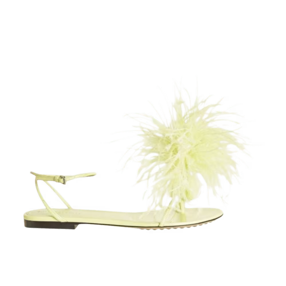 Bottega Veneta Women's Feather Dot Sandals Green