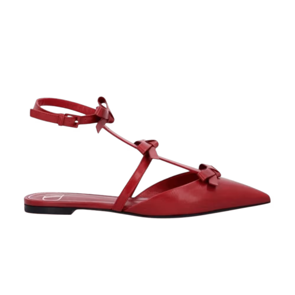Valentino Garavani Women's French Bow Mules Red