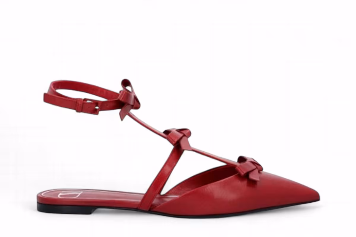 Valentino Garavani Women's French Bow Mules Red, view 2