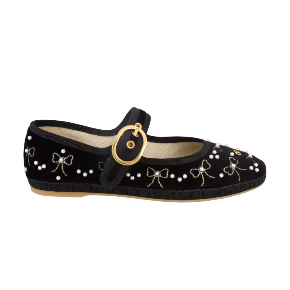 Valentino Garavani Women's Endouce Mary Jane Ballerina Flats Black