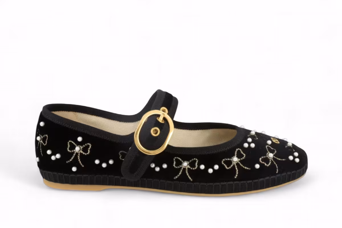 Valentino Garavani Women's Endouce Mary Jane Ballerina Flats Black, view 2