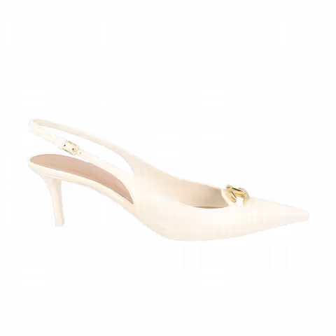 Valentino Garavani Wmns The Bold Edition Vlogo Slingback Heels 'Ivory'