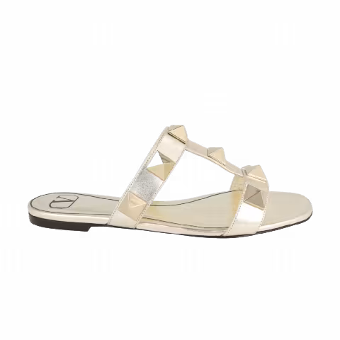 Valentino Garavani Valentino Wmns Roman Stud Slides 'Gold'