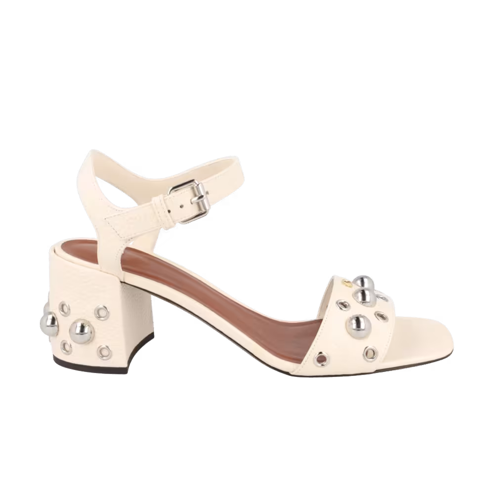Valentino Garavani Women's NellcôTe 60 Embellished Textured-Leather Sandals Light Ivory