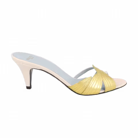 Valentino Garavani Wmns Floral Foliage Sandals 'Light Ivory Old Gold'