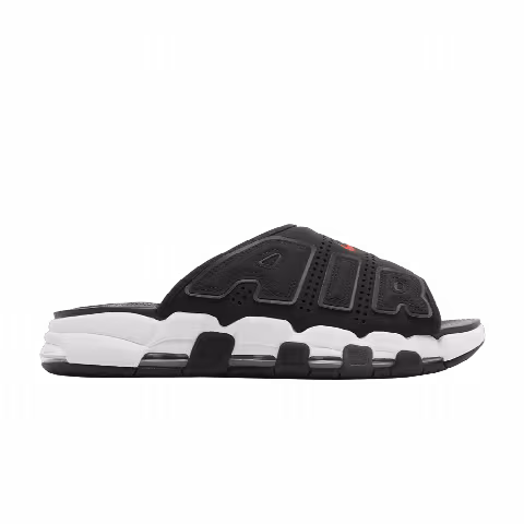 Nike Air More Uptempo Slide 'Black White Red'