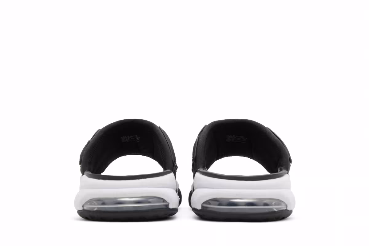 Nike Air More Uptempo Slide Black White Red, view 7