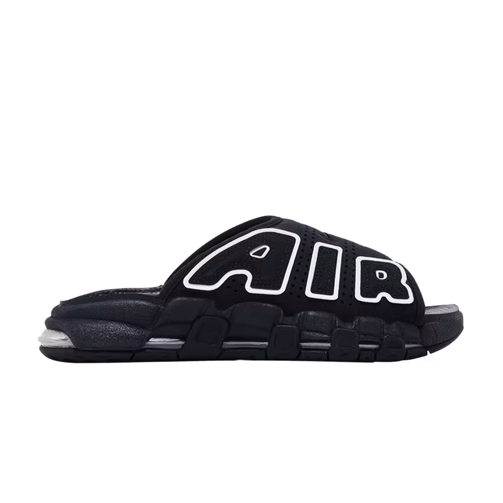 Nike Women's Air More Uptempo Slide Black White