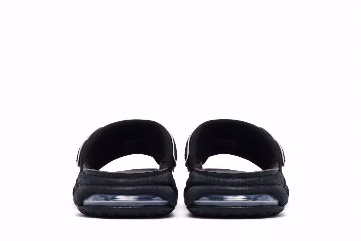 Nike Women's Air More Uptempo Slide Black White, view 7