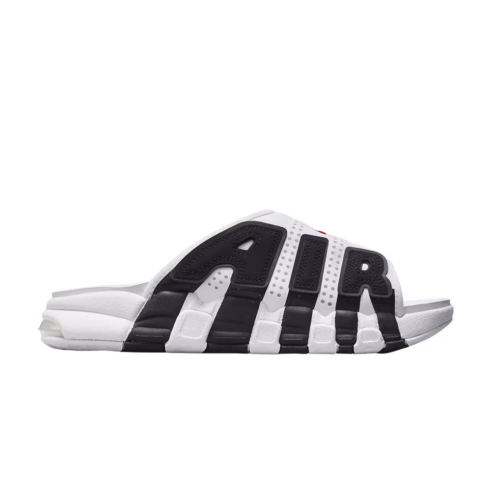 Nike Women's Air More Uptempo Slide White Black Red