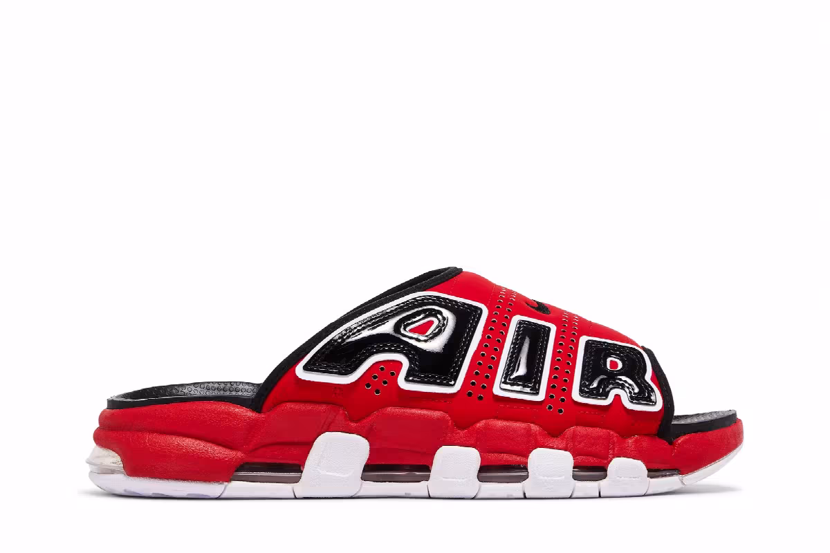 Nike Air More Uptempo Slide Bulls, view 2