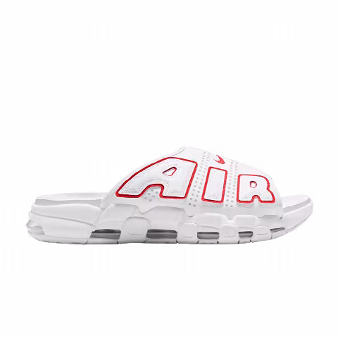 Nike Air More Uptempo Slide 'White University Red'