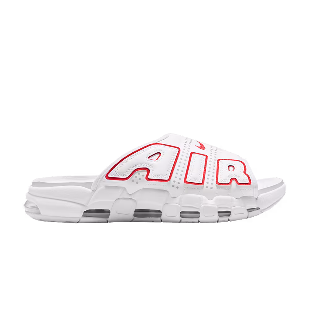 Nike Air More Uptempo Slide White University Red
