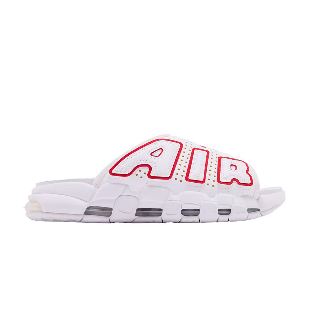 Nike Women's Air More Uptempo Slide White University Red