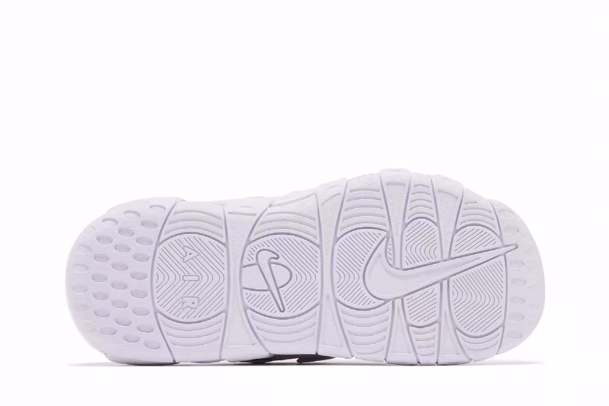 Nike Women's Air More Uptempo Slide White University Red, view 5