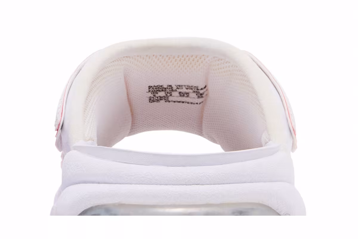Nike Women's Air More Uptempo Slide White University Red, view 8