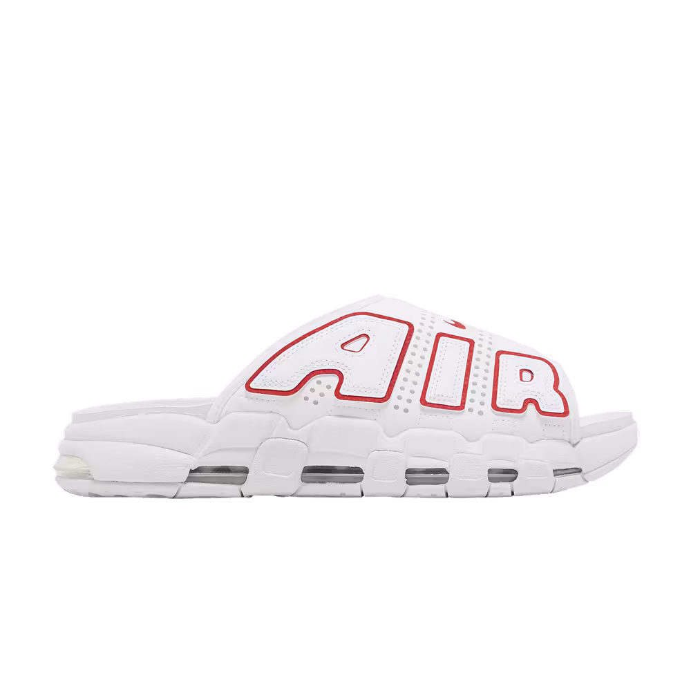 Nike Air More Uptempo Slide White University Red