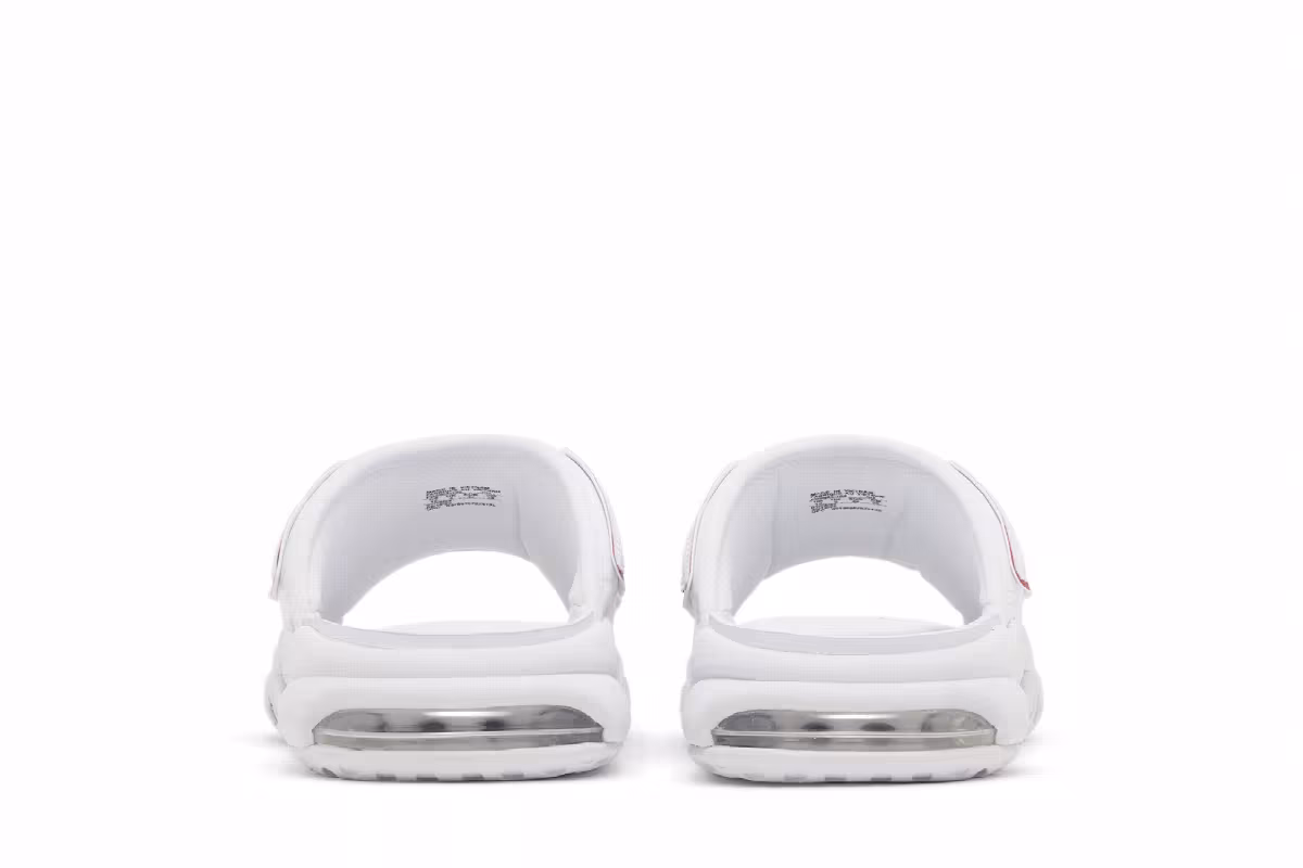 Nike Air More Uptempo Slide White University Red, view 7