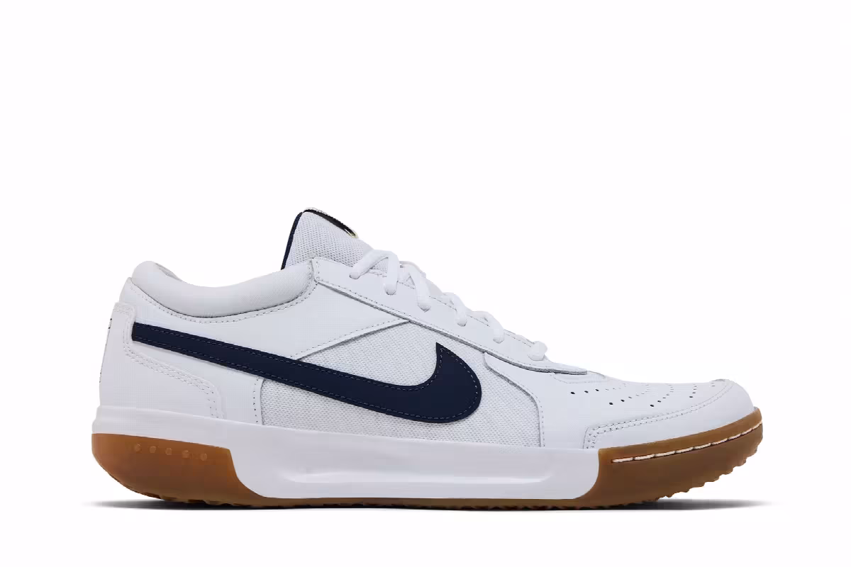 NikeCourt Zoom Lite 3 White Midnight Navy Gum, view 2